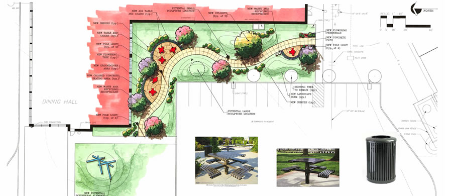 LVHN Outdoor Seating Plazas